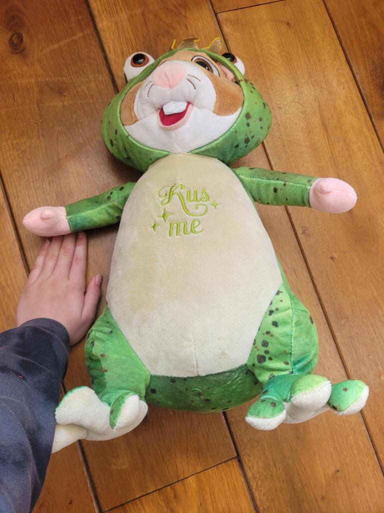 Grote AH Hamster Knuffel Kikkerpak, Kinderen en Baby's, Speelgoed | Knuffels en Pluche, Ophalen, Groen, Hamster, Zo goed als nieuw