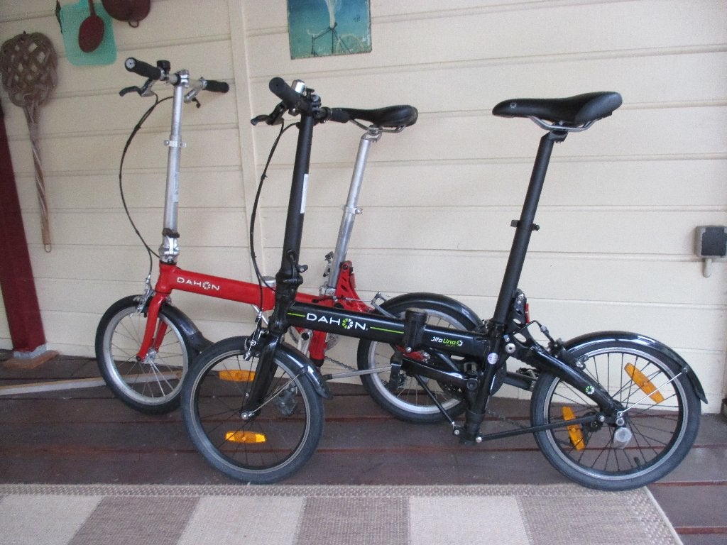 Twee x Dahon Jifo, Fietsen en Brommers, Ophalen, Velgrem, 16 tot 18 inch, Zo goed als nieuw