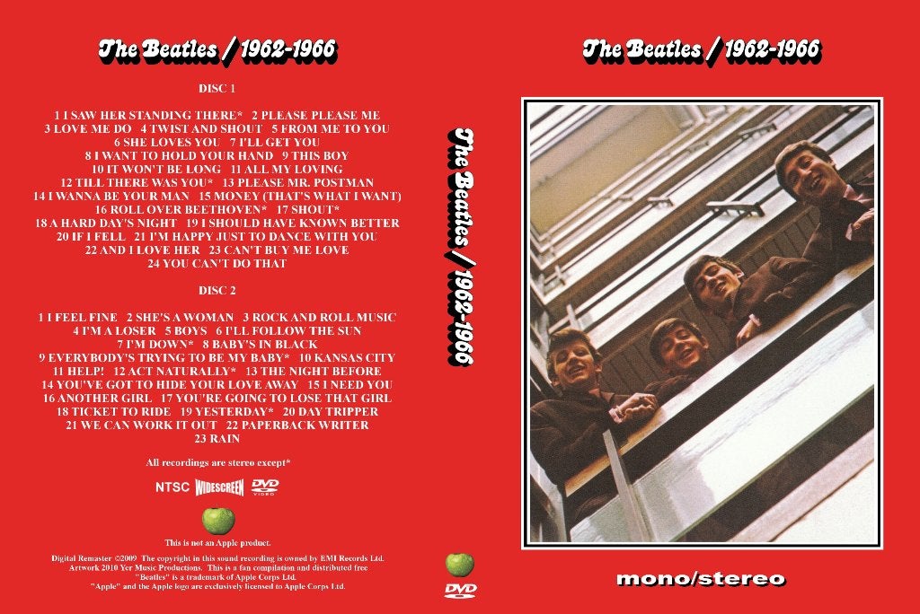 The Beatles 1962-1966 Red Album 2 dvd, Alle leeftijden, Verzenden, Nieuw in verpakking, Muziekvideo's