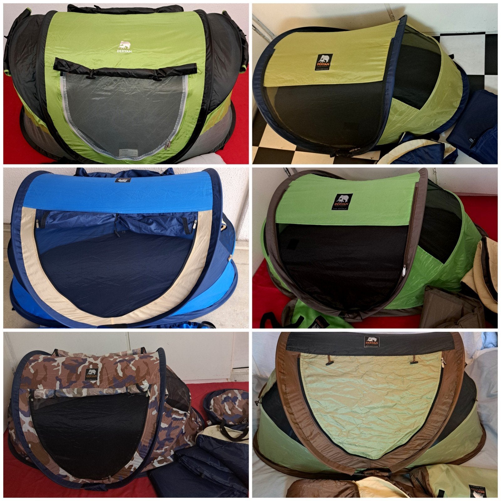 9 - Deryan Tent Campingbedje babytent
is een handig campingb, Ophalen of Verzenden, Zo goed als nieuw, Reisbedje