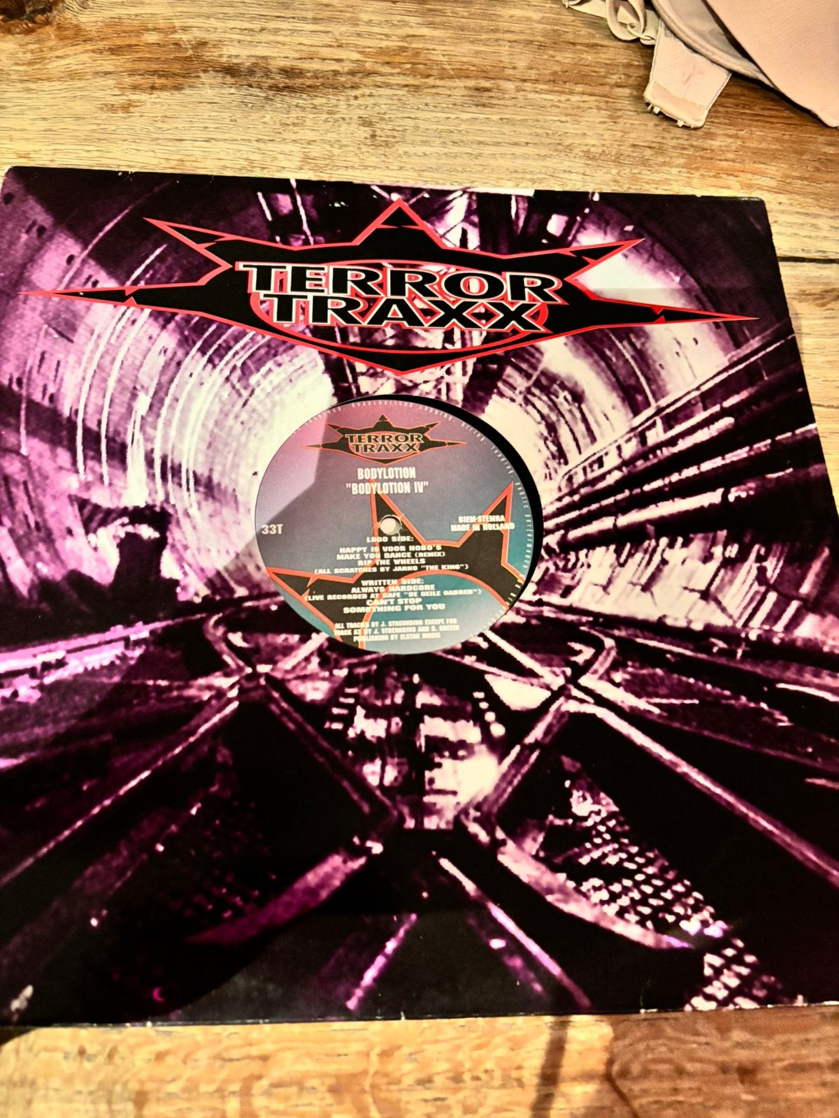 Terror Traxx bodylotion IV hardcore gabber vinyl, Cd's en Dvd's, Vinyl | Dance en House, Ophalen, Zo goed als nieuw, 12 inch