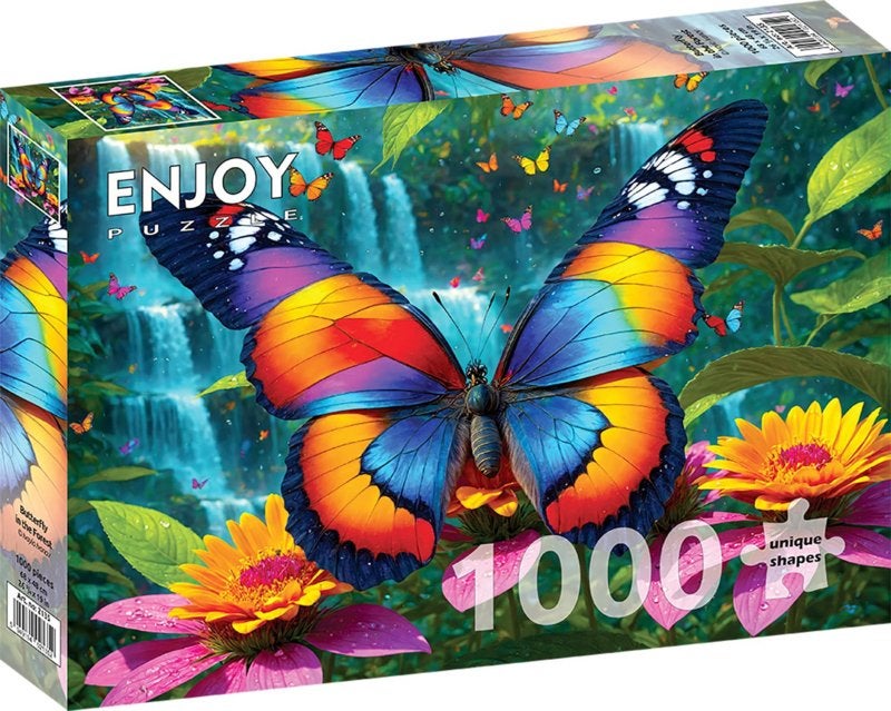 Enjoy - Butterfly in the Forest - 1000 stukjes, Ophalen of Verzenden, 500 t/m 1500 stukjes, Nieuw, Legpuzzel