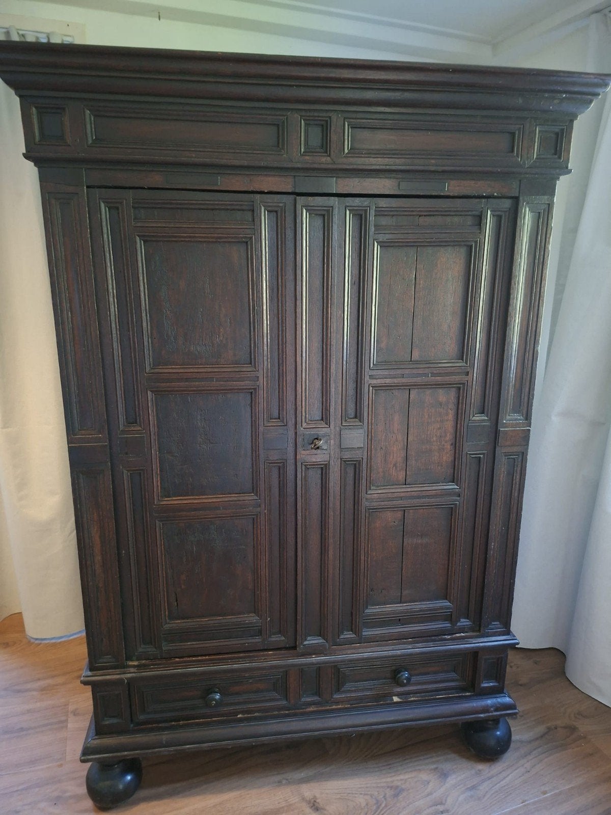 Klassieke eiken kast, Antiek en Kunst, Ophalen