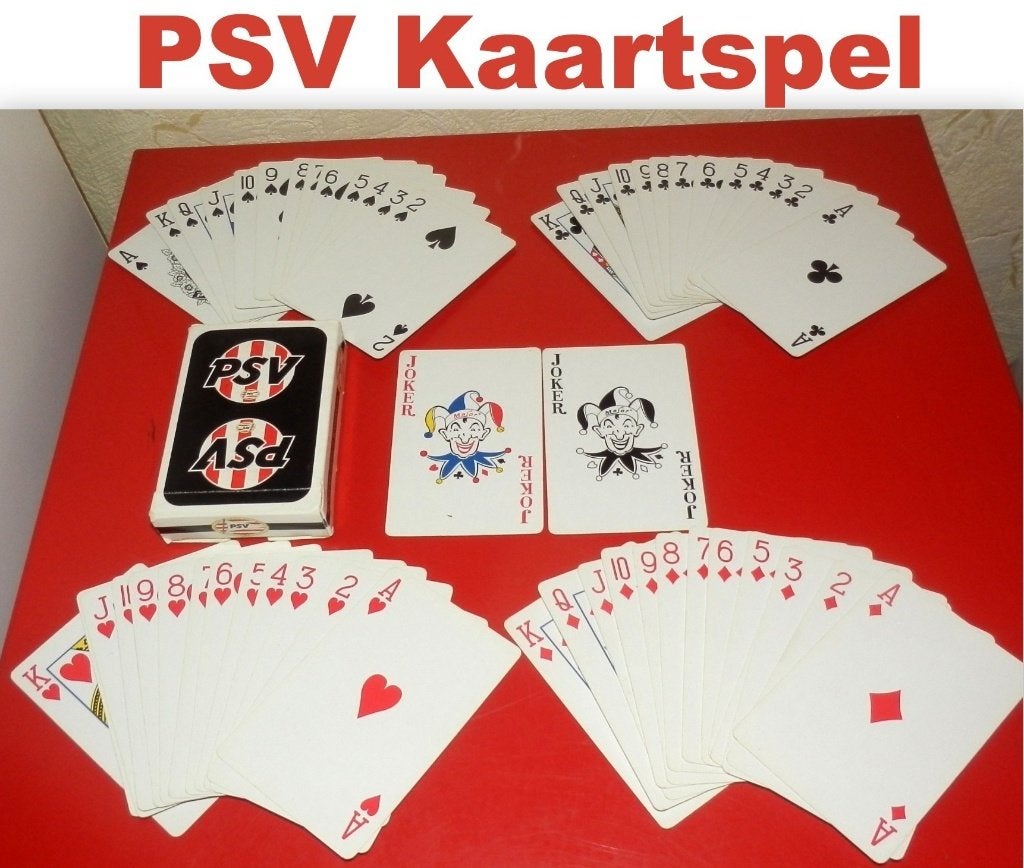 PSV kaartspel  52 kaarten waarvan 2 jokers, Verzamelen, Ophalen of Verzenden, Zo goed als nieuw, PSV, Spel