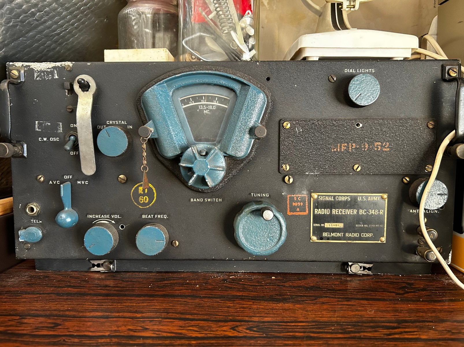 SIGNAL CORPS U.S. ARMY RADIO RECEIVER BC-348-R RADIO CORP., Ophalen of Verzenden, Gebruikt, Overige typen