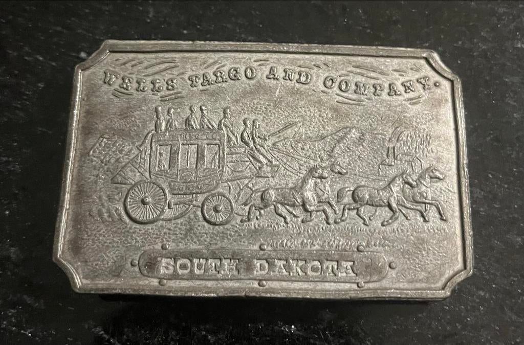 Wells Fargo and Company South Dakota gesp, Kleding | Dames, Riemen en Ceinturen, Gedragen, Losse buckle of gesp, Overige kleuren