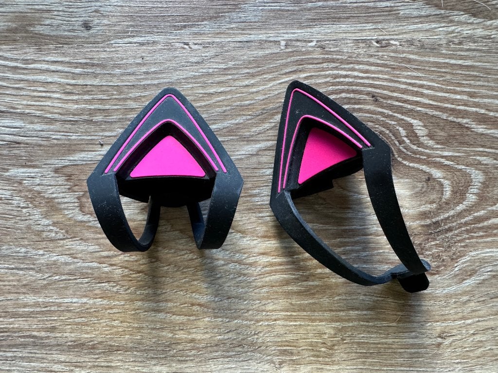 Razer katten/puppy oortjes voor gaming headset, Verzenden, Roze, Overige typen, Zo goed als nieuw