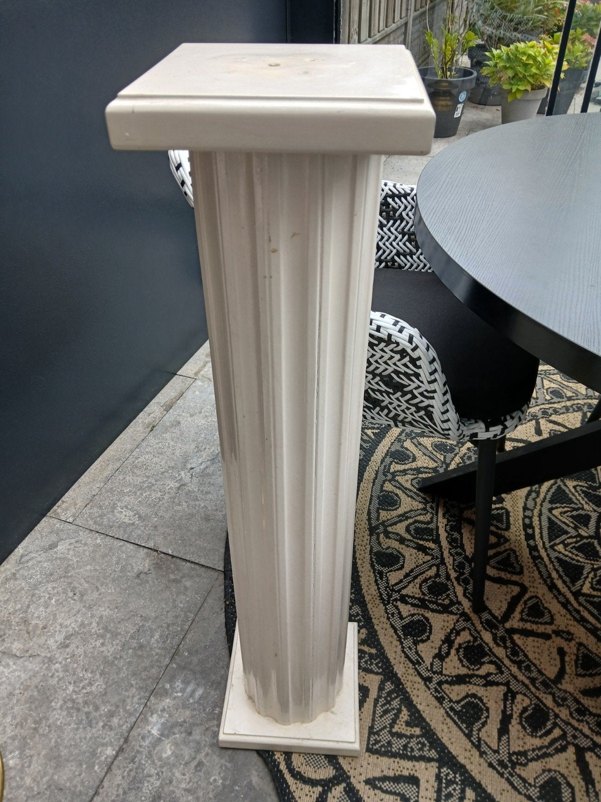 witte houten console, Ophalen, Gebruikt