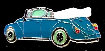 Volkswagen Cabrio pin- met open dak, Verzenden, Nieuw, Transport, Speldje of Pin