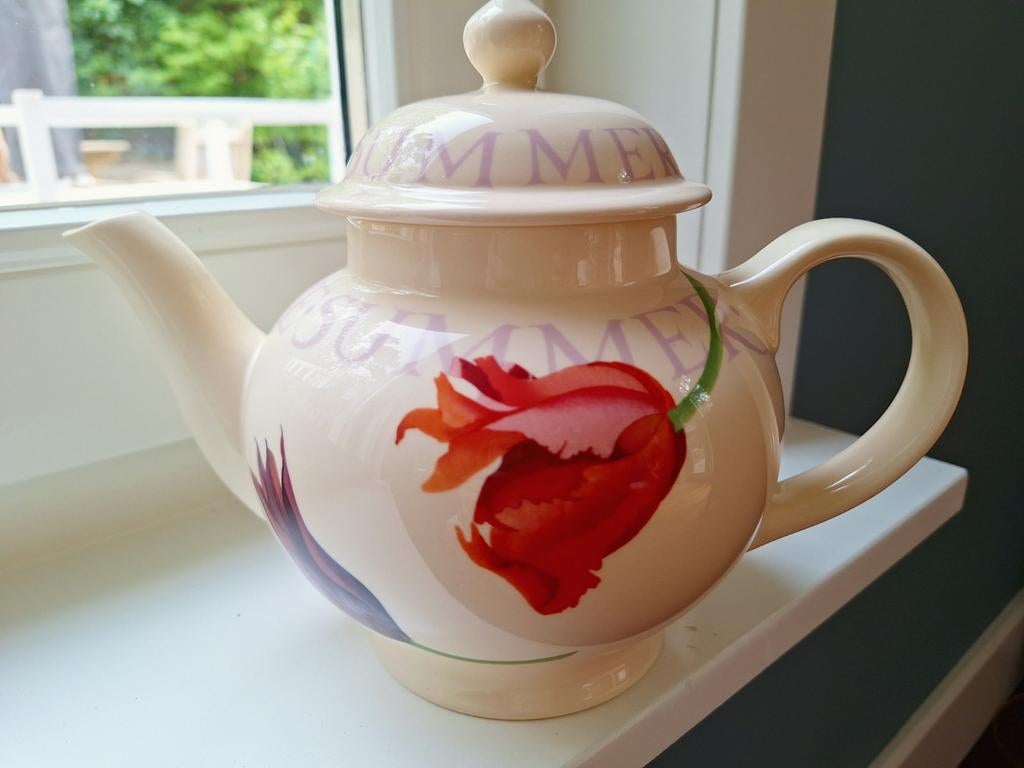 Emma Bridgewater Theepot Tulips Summer Time - Nieuwstaat, Overige typen, Nieuw, Ophalen of Verzenden, Overige stijlen