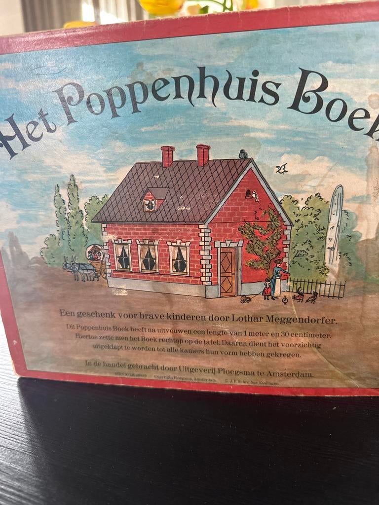 Vintage uitklap poppenhuis boek - Voor de liefhebber, Ophalen of Verzenden, Gebruikt, Poppenhuis
