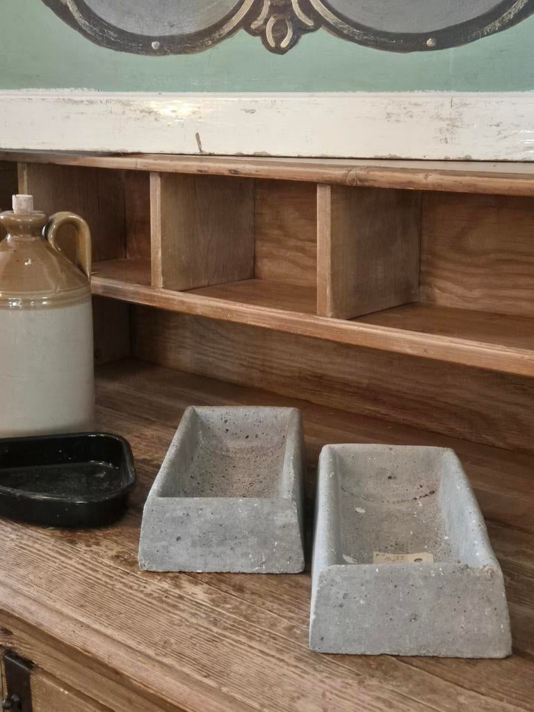 Twee zware bakjes/ zeepbakjes/ pennenbakjes, Antiek en Kunst, Ophalen