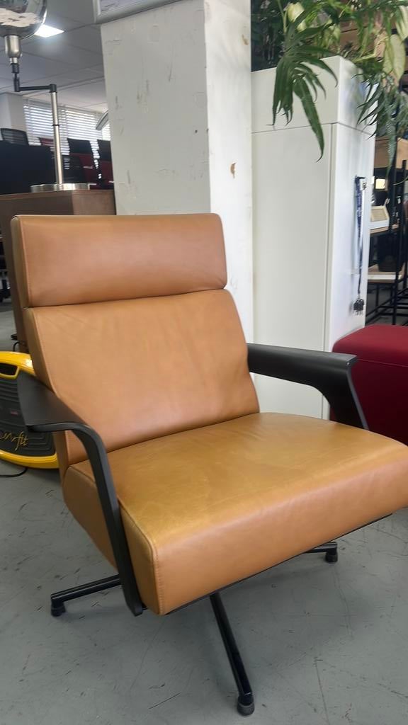 Harvink de Kaap fauteuil cognac, Huis en Inrichting, Fauteuils, Ophalen, Gebruikt, 75 tot 100 cm, Leer