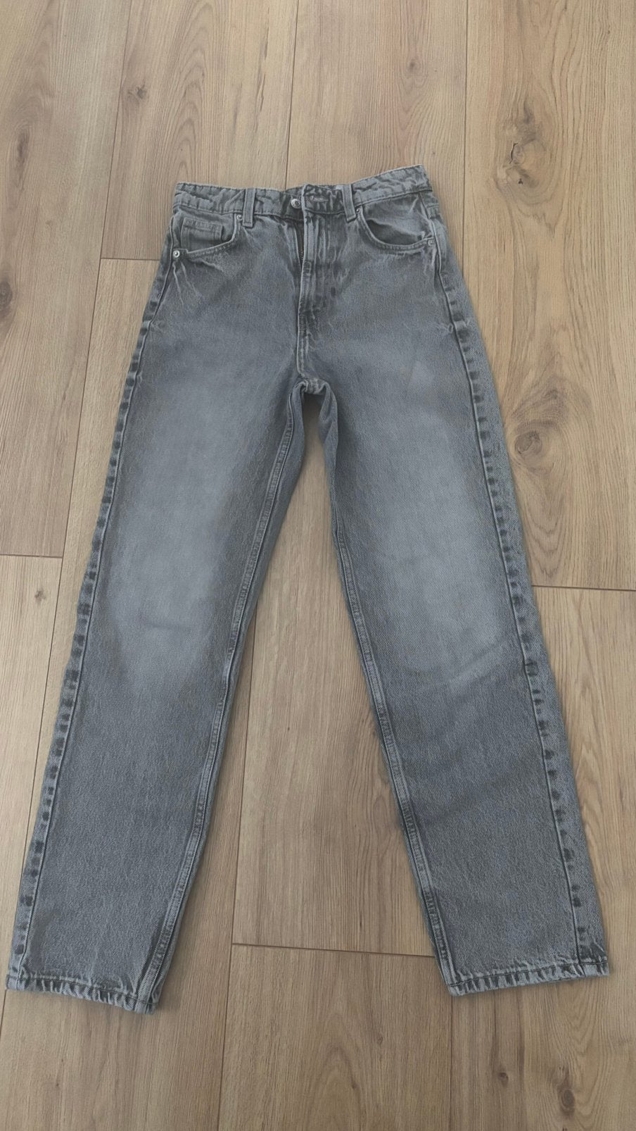 Grijze spijkerbroek maat 34 /S, Ophalen of Verzenden, Zo goed als nieuw, Grijs, Overige jeansmaten