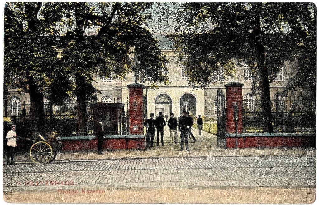 Den Haag 057, Oranjekazerne,verstuurd 1910,richtprijs € 5,50, Verzenden, Voor 1920, Gelopen, Zuid-Holland