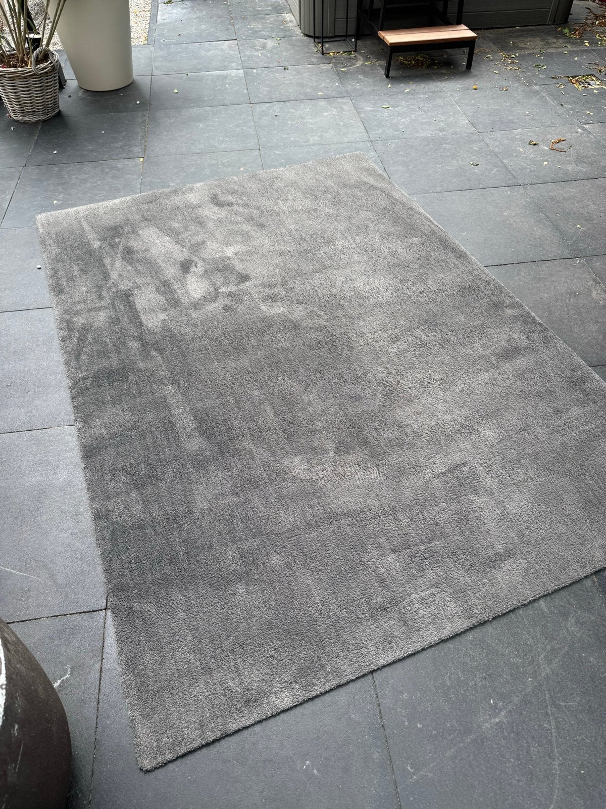 Grijs vloerkleed Karwei 160x230 cm, Gebruikt, 150 tot 200 cm, 200 cm of meer, Ophalen of Verzenden