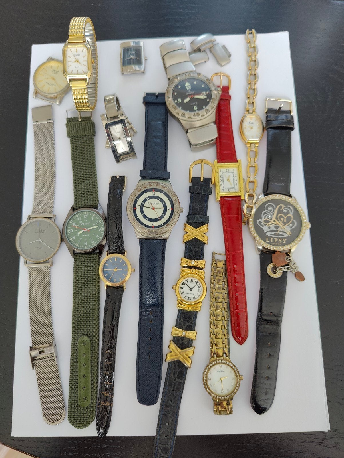 Lot horloges 14 stuks, Sieraden, Tassen en Uiterlijk, Horloges | Antiek, Ophalen of Verzenden, Overige materialen, Polshorloge