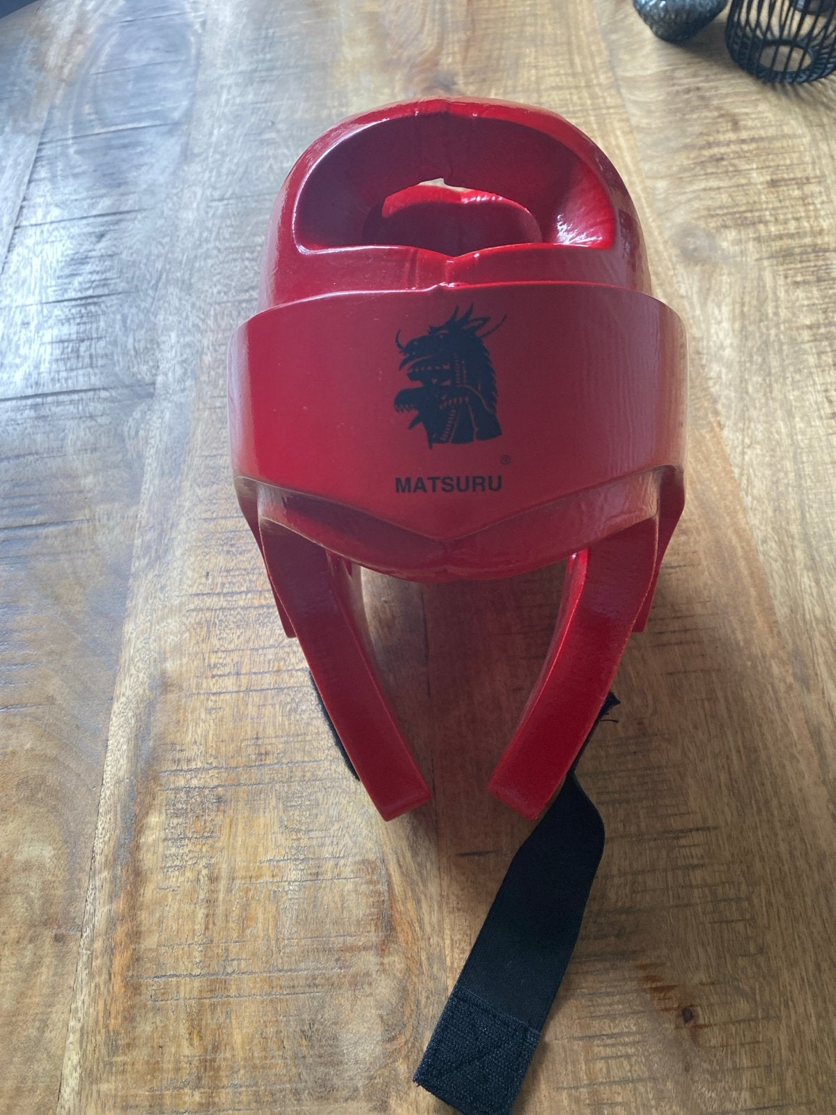 Matsuru Vechtsport Hoofdbeschermer Rood - Maat M, Taekwondo, Vechtsportbescherming, Zo goed als nieuw, Maat M