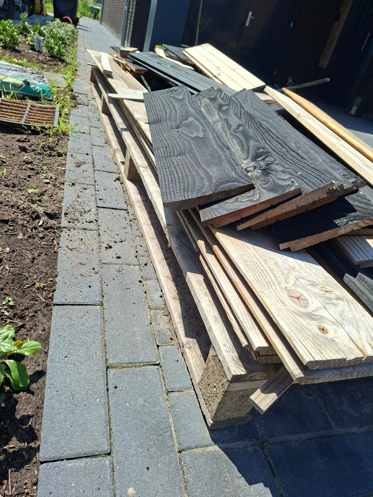 Douglas hout partij ongebruikte houten planken, Doe-het-zelf en Verbouw, Hout en Planken, Ophalen, Minder dan 25 mm, Zo goed als nieuw