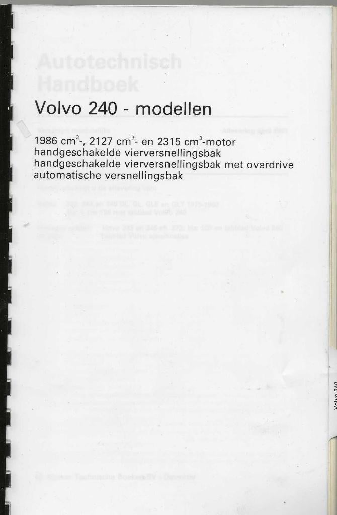 Handboek Volvo 240 modellen 1975-1980, Auto diversen, Handleidingen en Instructieboekjes, Verzenden