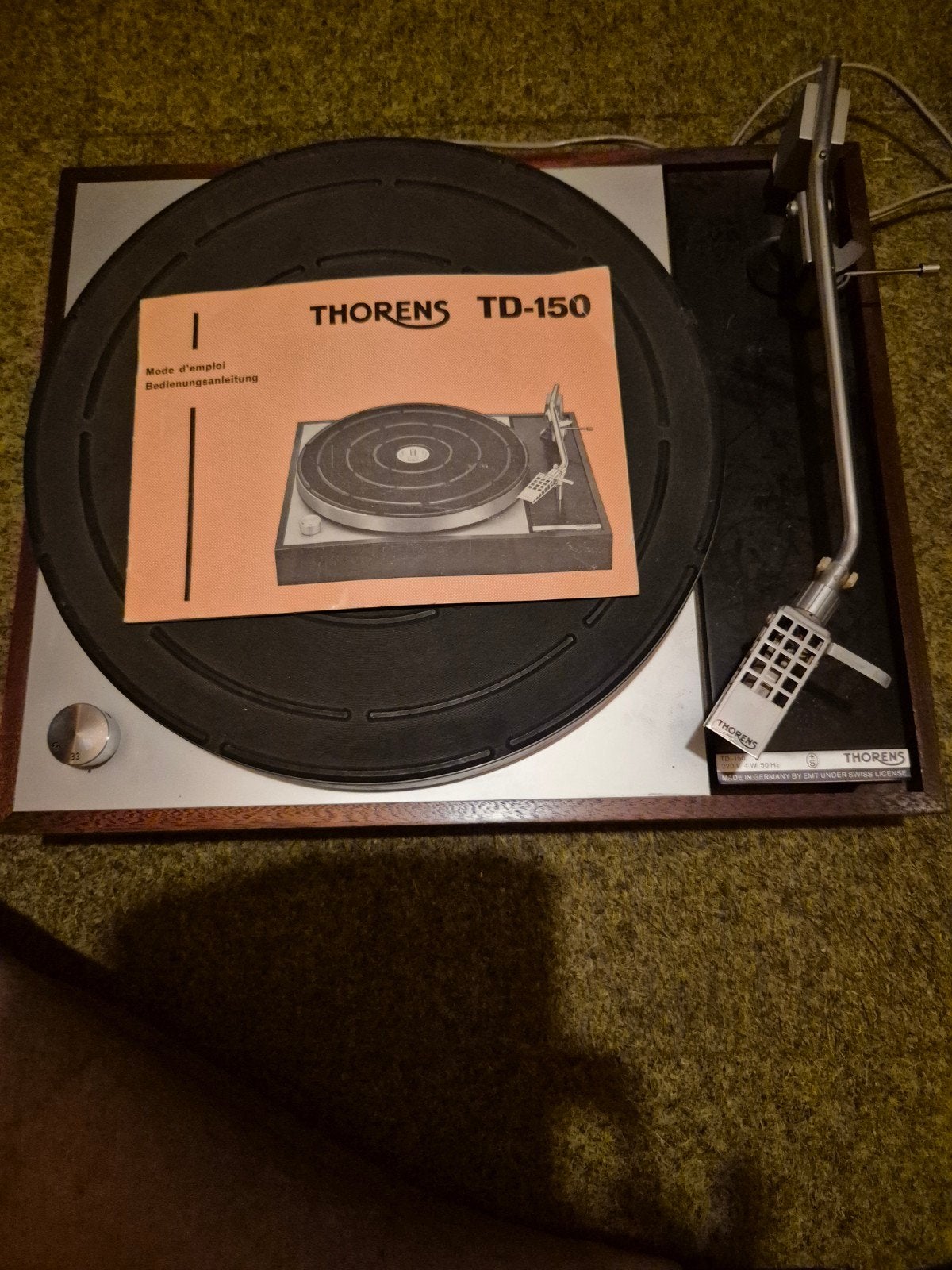 platenspeler Thorens TD-150, Ophalen