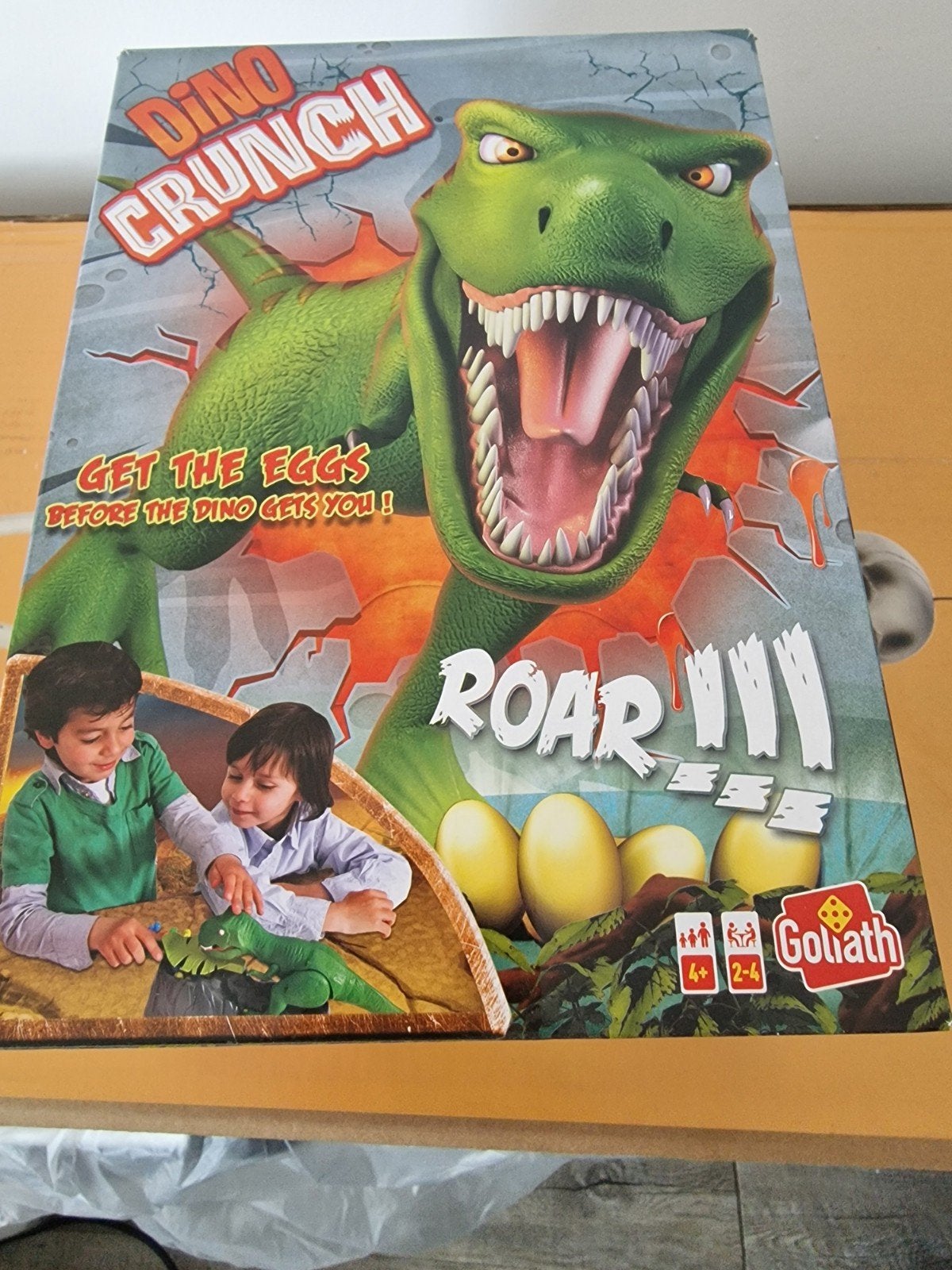 Dino Puzzel en Spel Set: Dino Roar! en Dino Crunch, Een of twee spelers, Ophalen, Gebruikt, Diverse