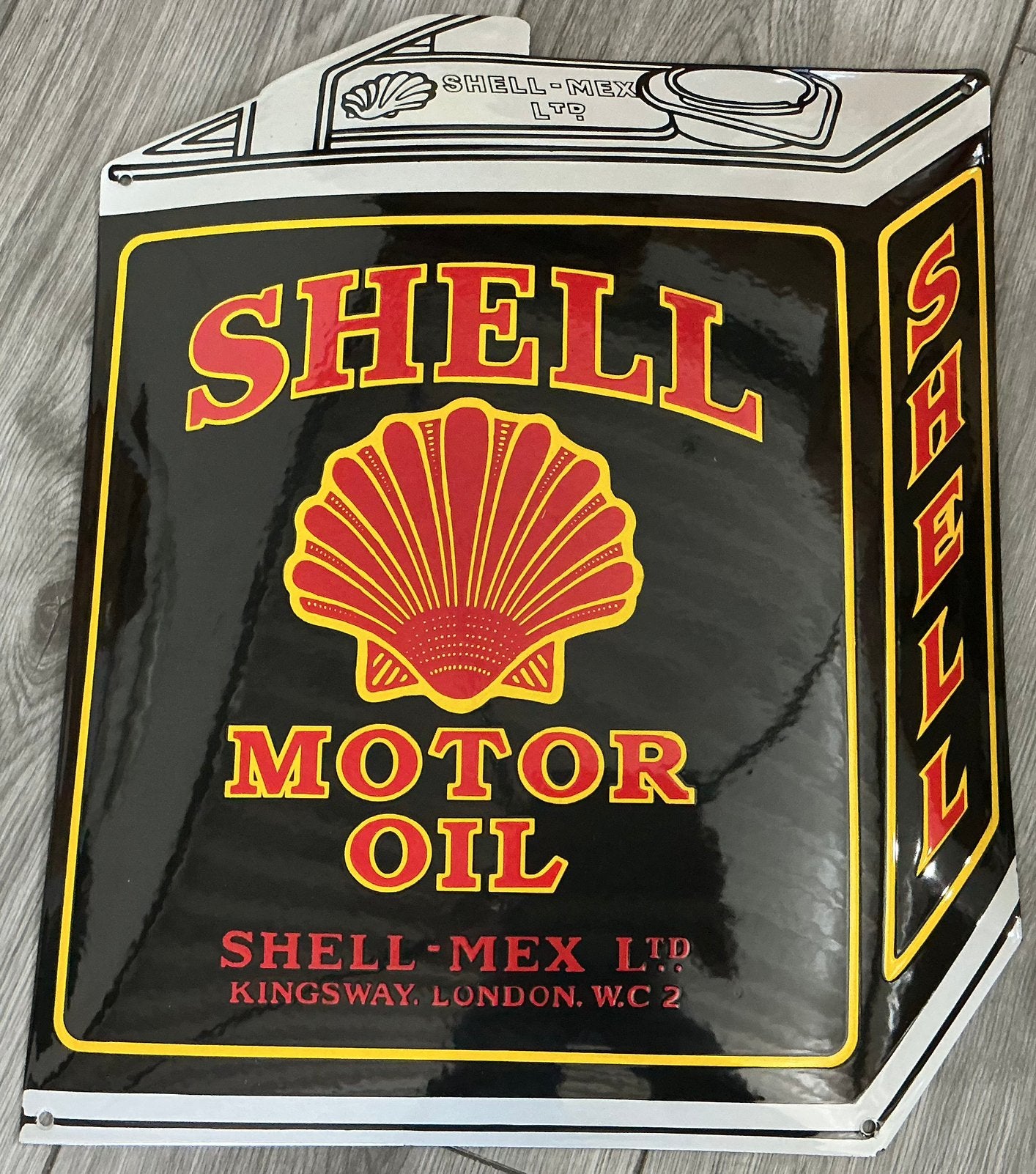 Emaille bord SHELL, Verzamelen, Merken en Reclamevoorwerpen, Ophalen of Verzenden, Gebruikt, Reclamebord