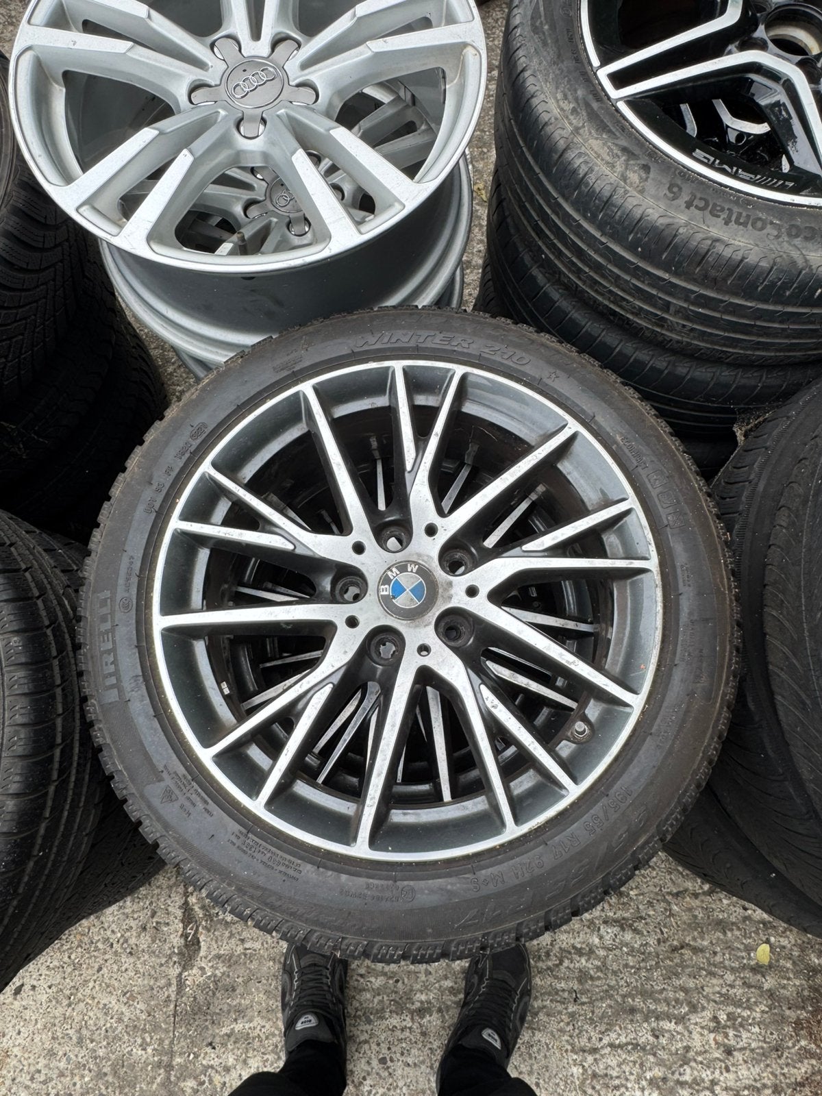 Bmw 3 serie 17 inch velgen 195-55-17, Ophalen, Velg(en), 17 inch, 195 mm
