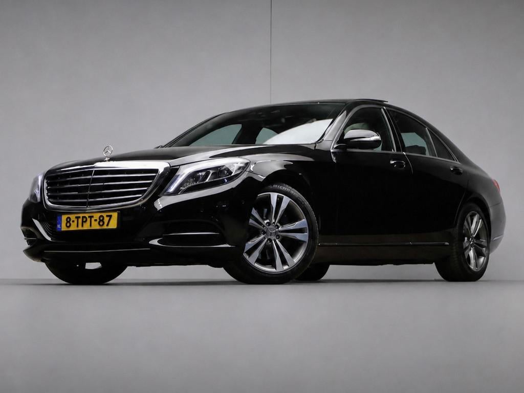 Mercedes-Benz S-klasse 400 HYBRID NIEUWSTAAT (PANORAMADAK,BU, Auto's, Mercedes-Benz, Automaat, Gebruikt, Zwart, Bedrijf