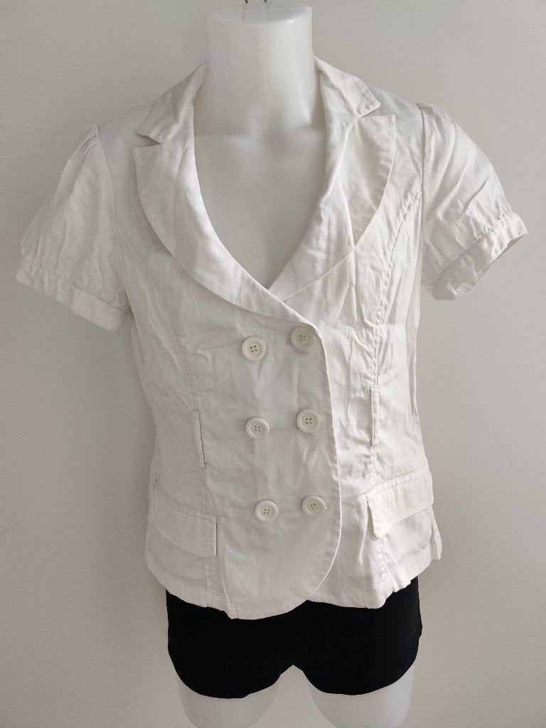 maat XL, 1 nieuw wit dames jasje/blazer, Flame 60 cm., Kleding | Dames, Flame, Wit, Maat 46/48 (XL) of groter, Nieuw