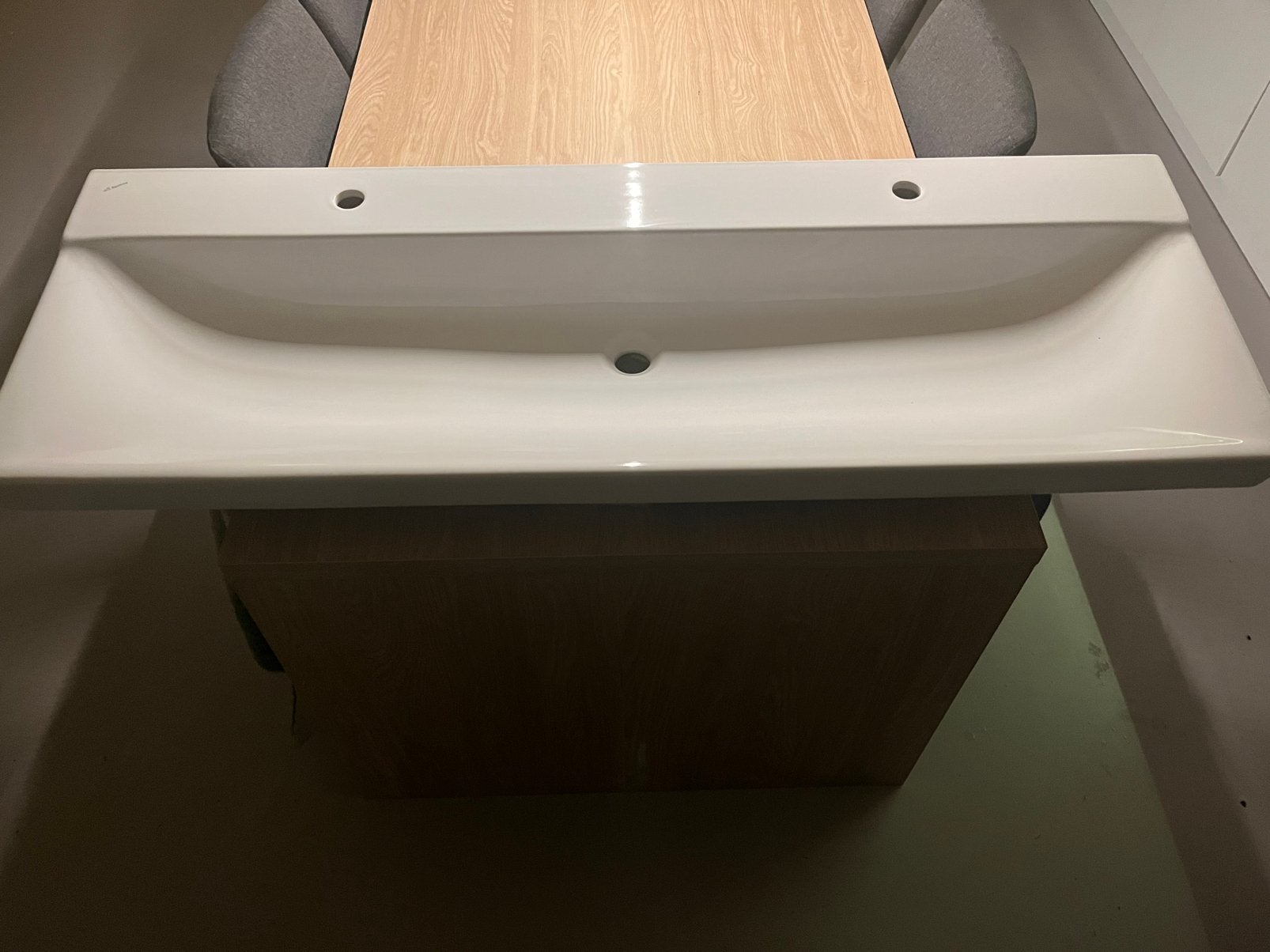 Sphinx design wastafel 140cm breed nieuw, Ophalen, 100 tot 150 cm, Zo goed als nieuw, Minder dan 100 cm