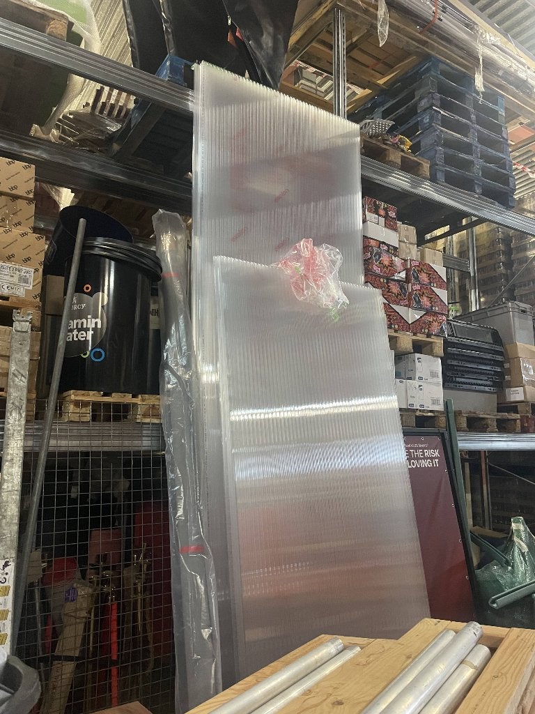 Diverse maten polycarbonaat platen, Doe-het-zelf en Verbouw, Platen en Panelen, Ophalen, Zo goed als nieuw
