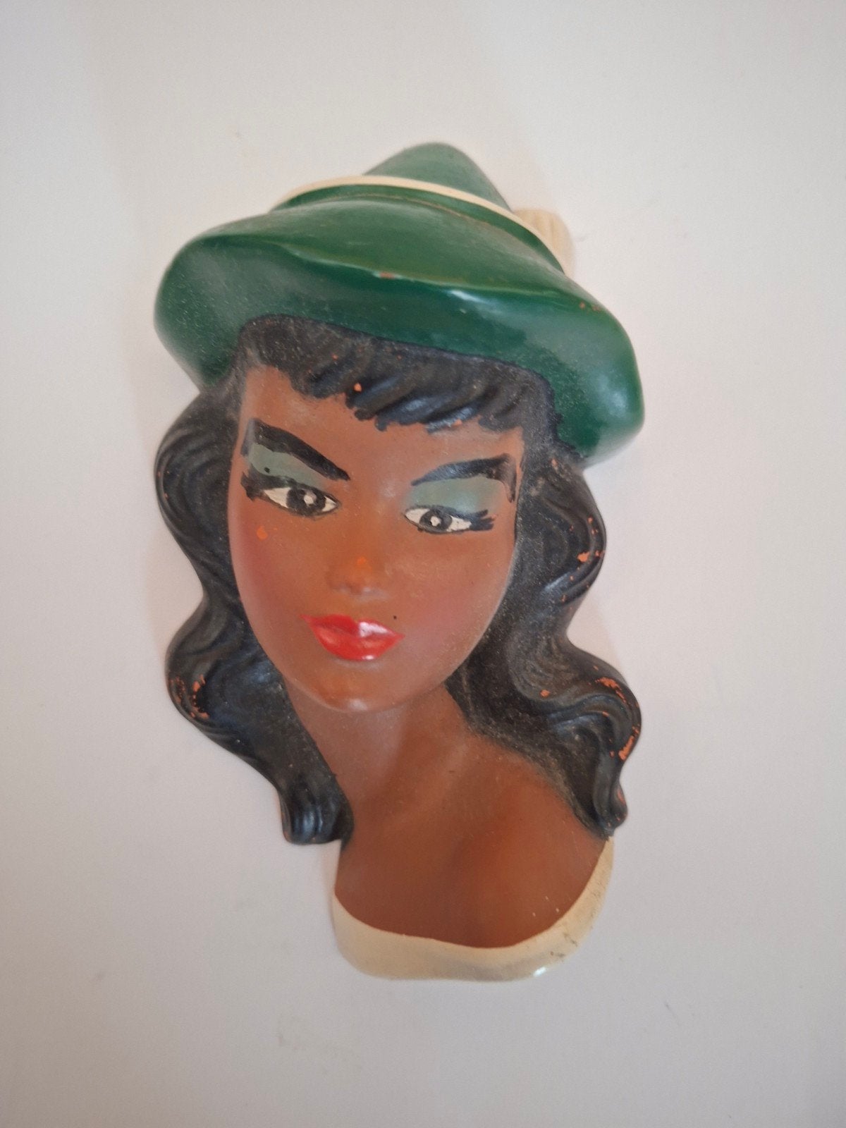 keramiek hoofdje vecola curiosa vintage brocant, Verzenden