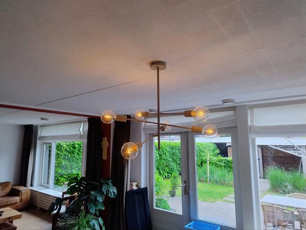 Plafondlamp Ikea. Inclusief zes warme bollen., Ophalen of Verzenden, Zo goed als nieuw