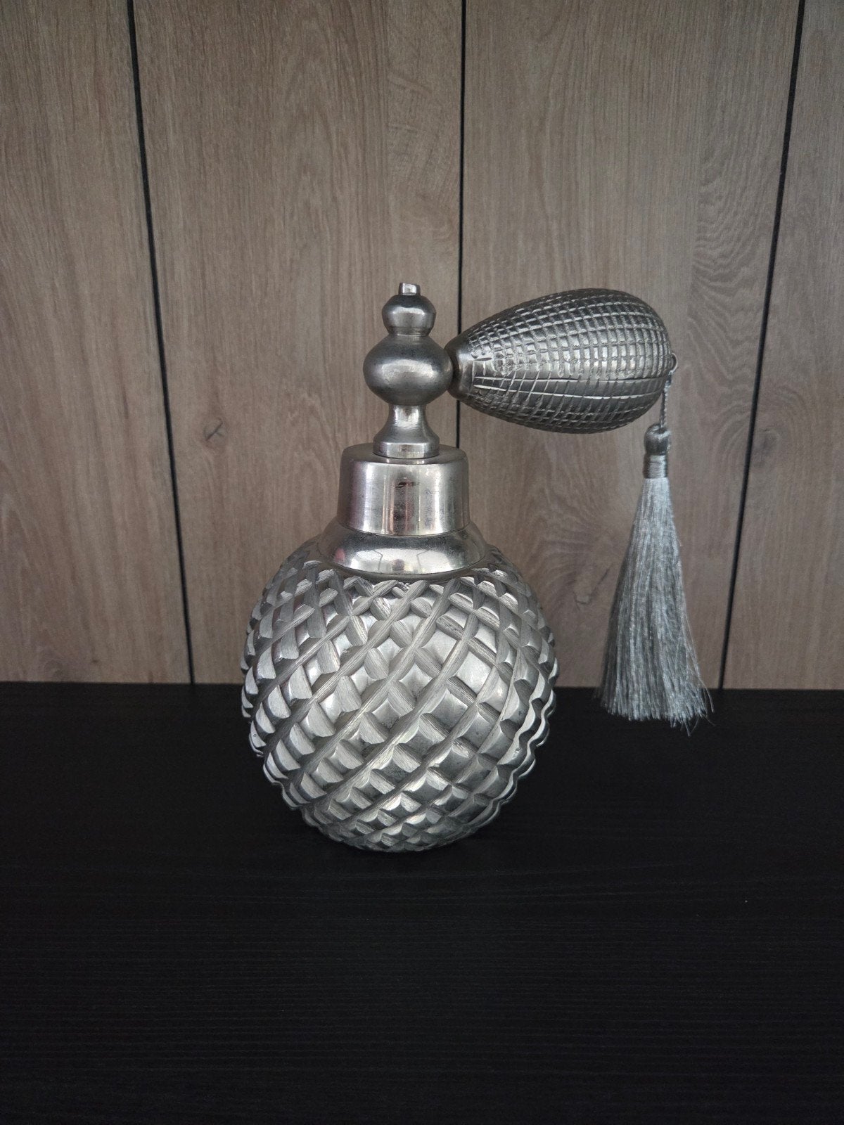 Riviera Maison Parfumfles Decoratie Zilver, Ophalen of Verzenden, Metaal, Zilver, Landelijk