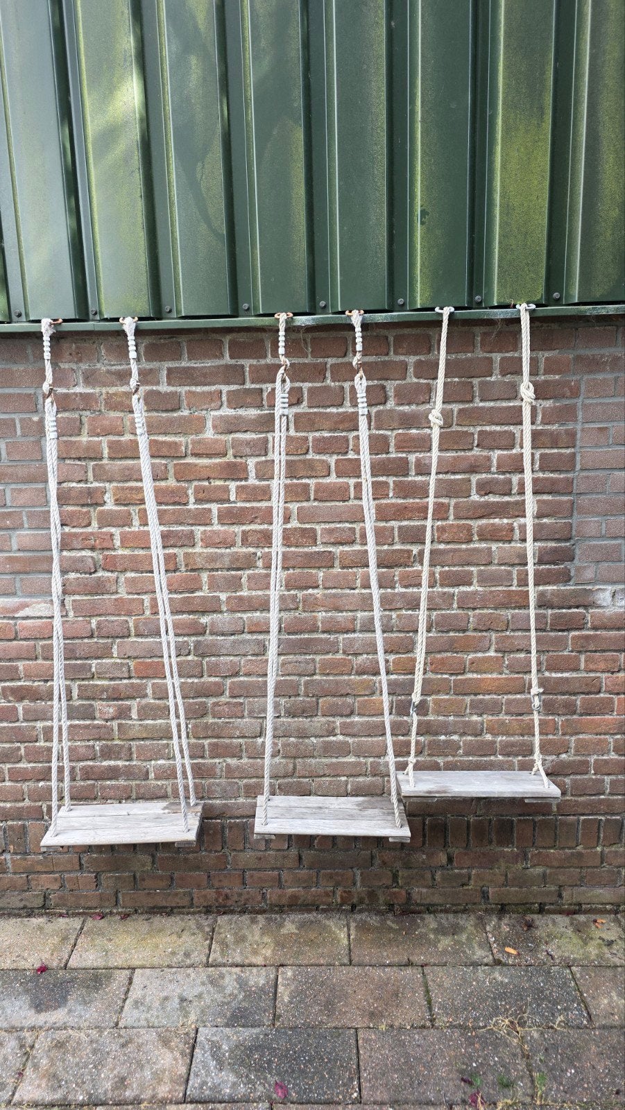 3 houten schommels, Ophalen, Gebruikt, Schommel, Aanbouwonderdeel