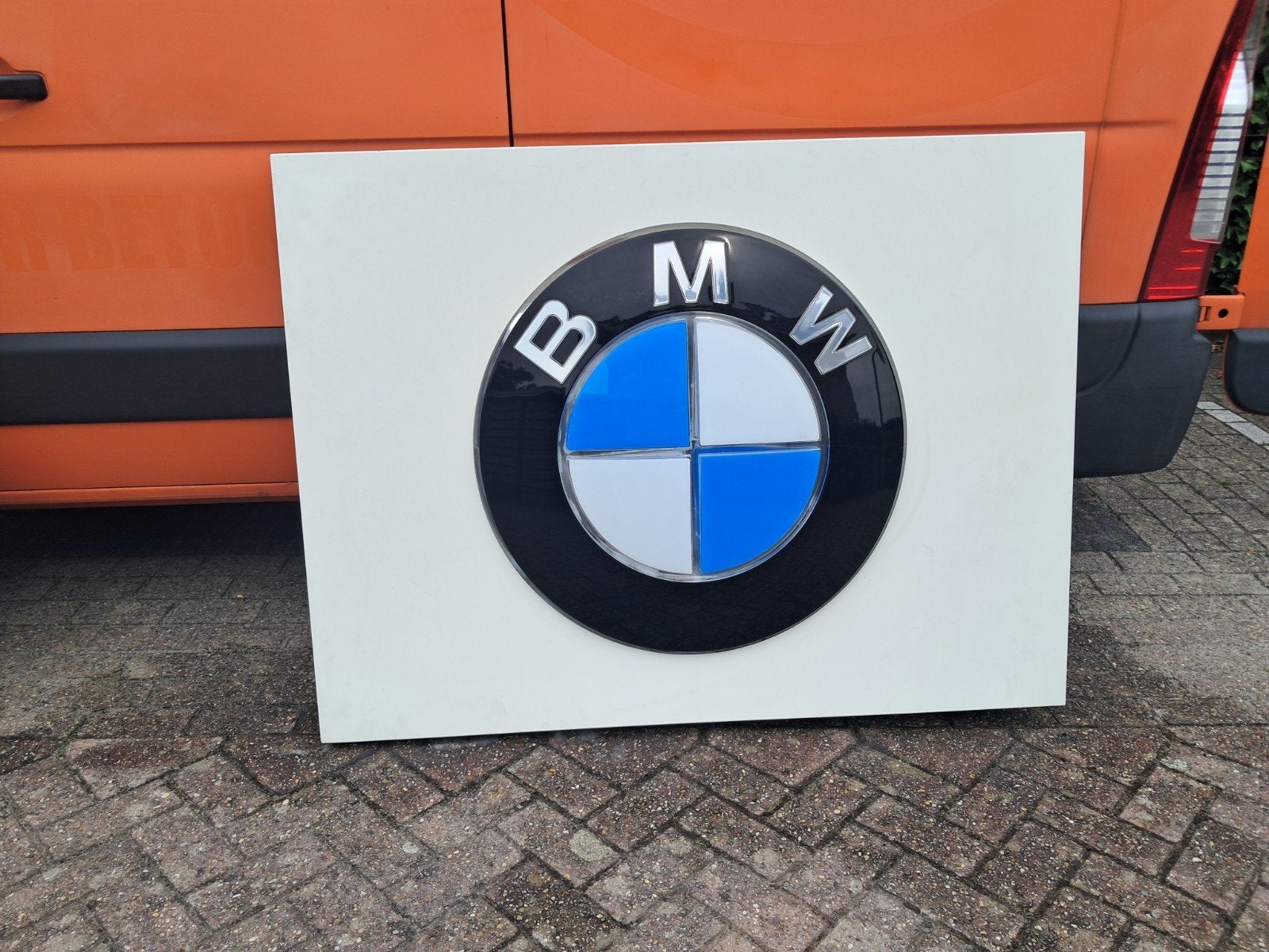 Originele BMW dealer 2 zijdige lichtbak werkend 140cm/105cm, Verzamelen, Merken en Reclamevoorwerpen, Ophalen, Eu, Gebruikt, Eu