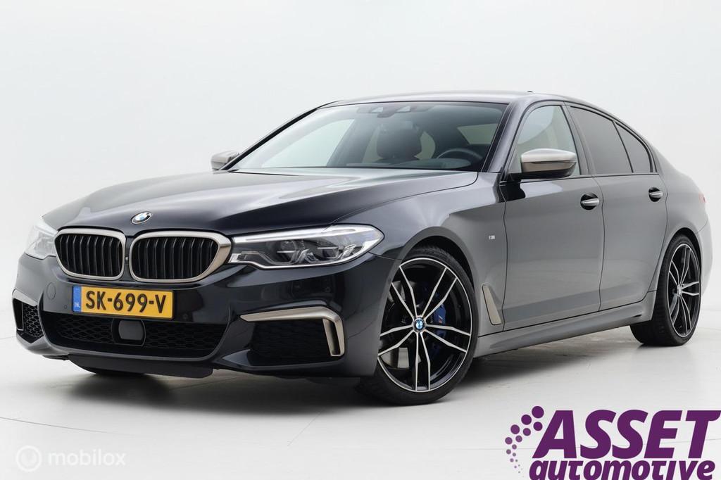 BMW M550i xDrive High Ex 544pk | pano | CoPilot | nappaleer, Automaat, Gebruikt, 4395 cc, Zwart