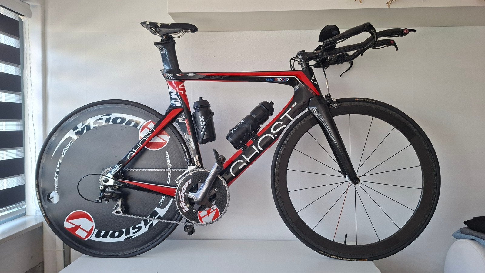 Ghost tijdritfiets - Carbon frame - Shimano 105, 28 inch, Gebruikt, Carbon, Velgrem