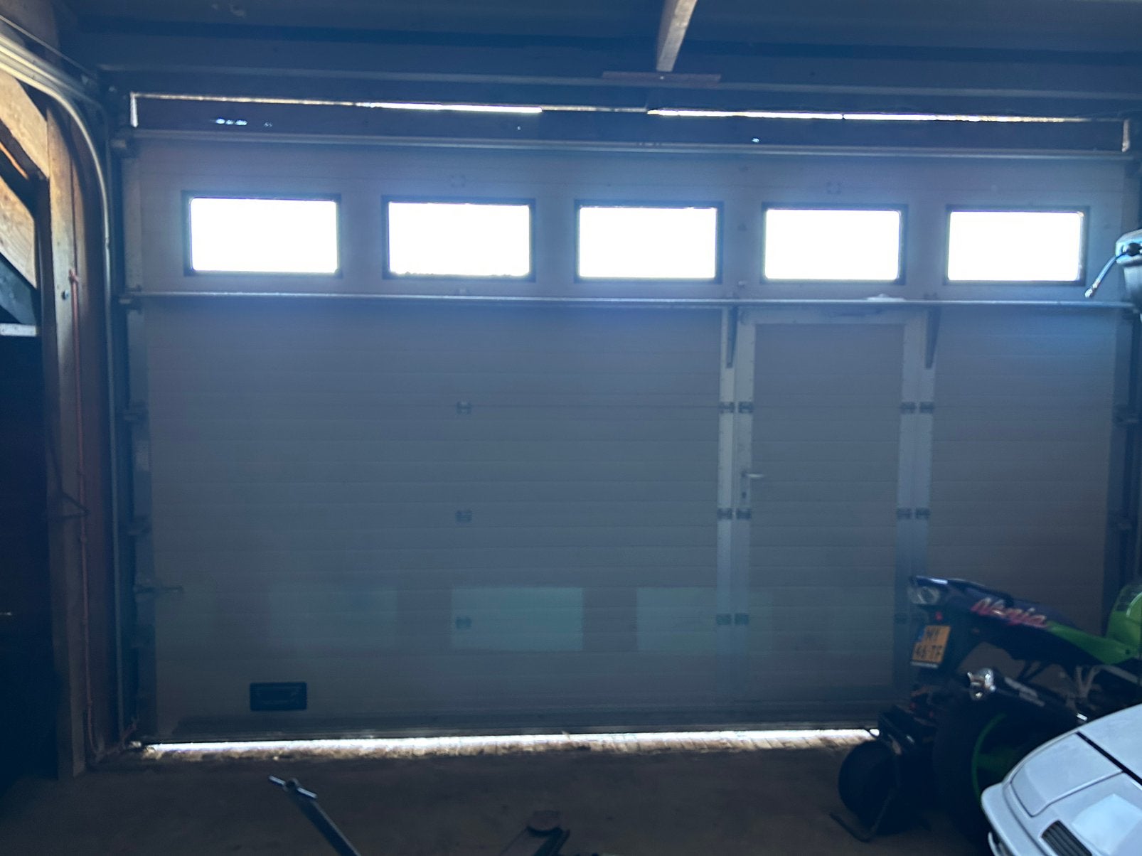 Deur, Doe-het-zelf en Verbouw, Deuren en Horren, Ophalen, Garagedeur, Zo goed als nieuw, 120 cm of meer
