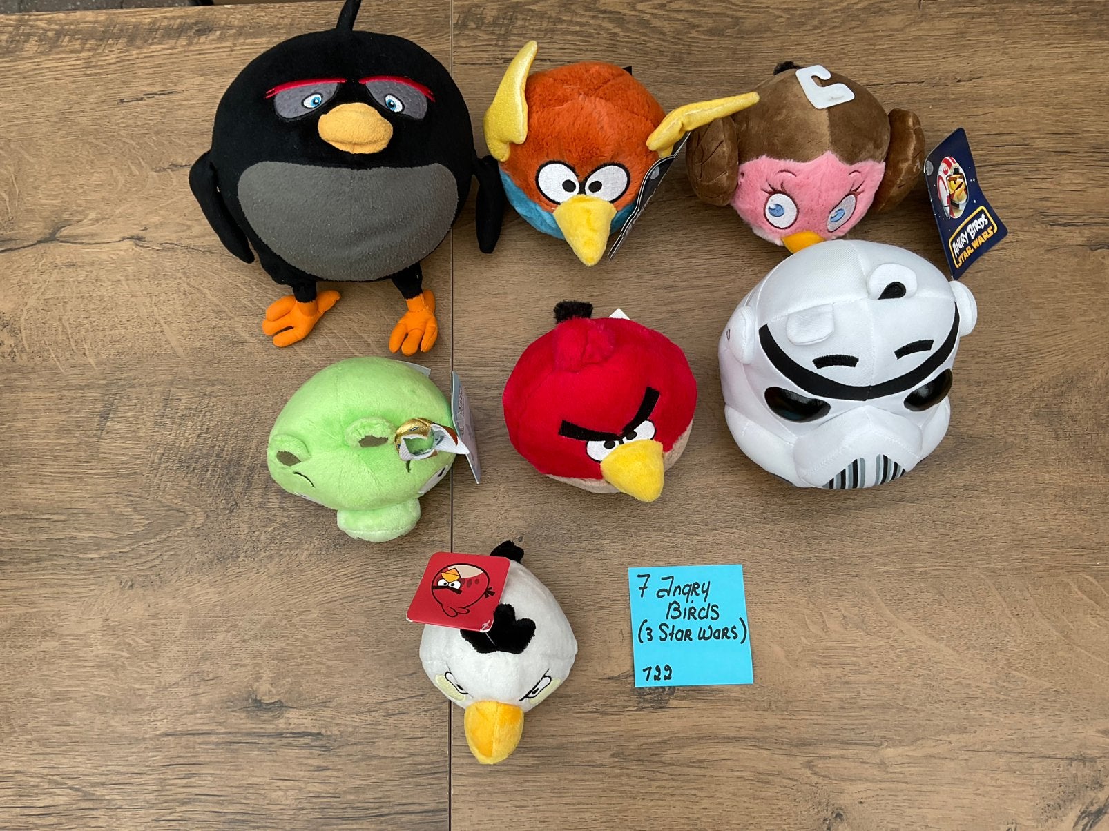 7 nieuwe zgan Angry Birds waaronder 3 Star Wars Angry Birds, Ophalen, Nieuw, Beeldje of Figuurtje