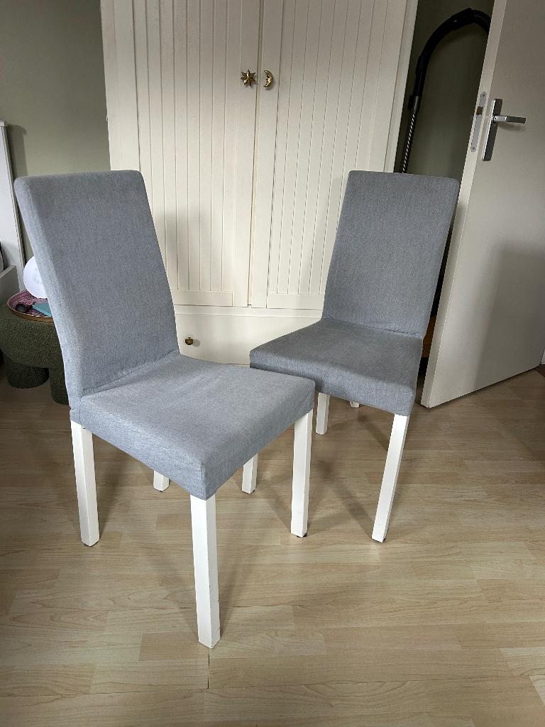 IKEA stoelen kattil grijs, Ophalen, Gebruikt, Twee, Stof
