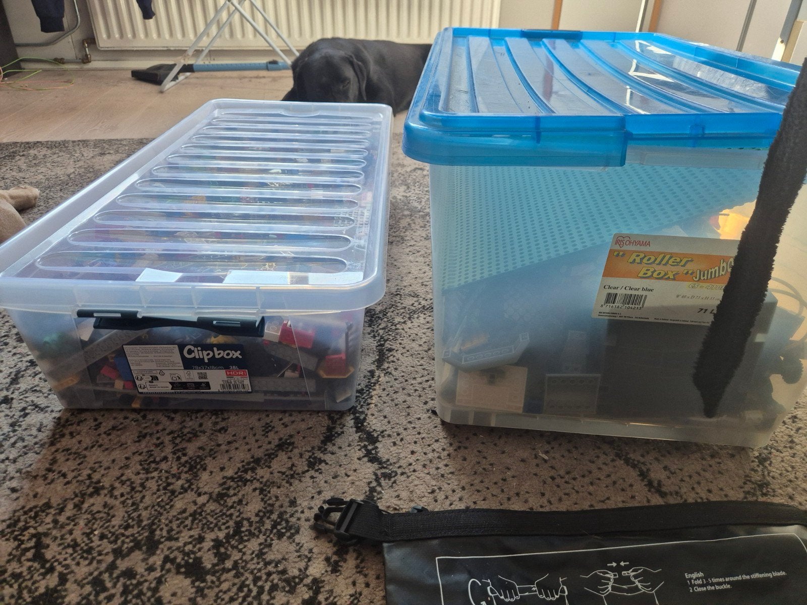 Grote partij LEGO met veel boekjes en grondplaten, Ophalen, Gebruikt