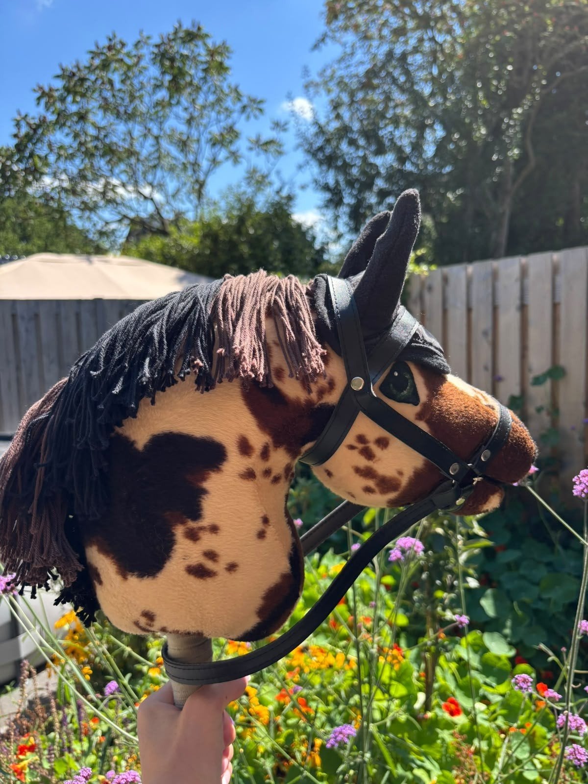 Hobbyhorse met hoofdstel - stokpaard, Kinderen en Baby's, Ophalen of Verzenden, Zo goed als nieuw, Jongen of Meisje