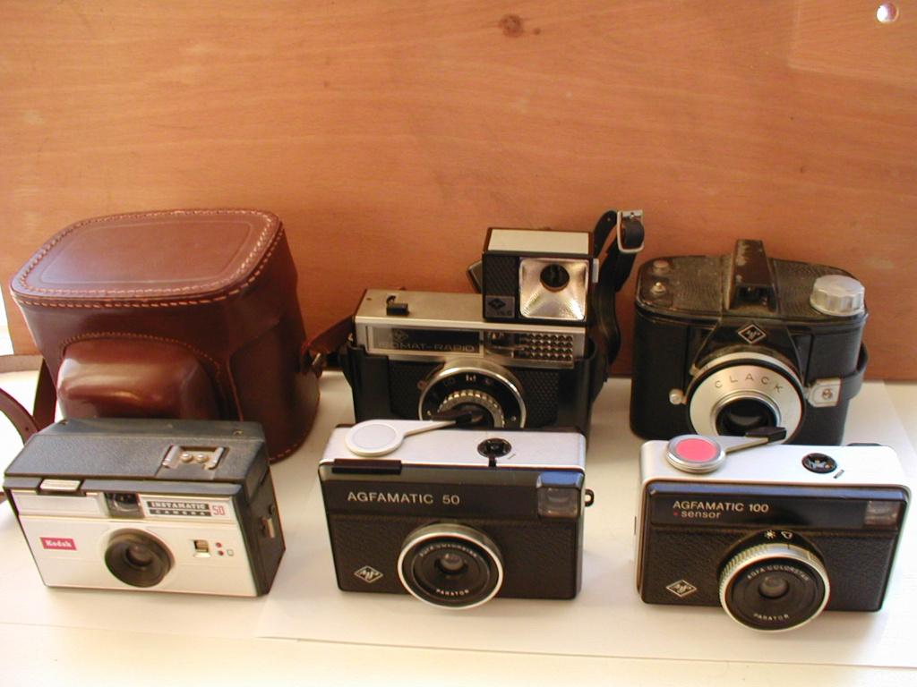 6 Agfa Kodak analoge camera's, Ophalen of Verzenden, Gebruikt, Compact, Kodak