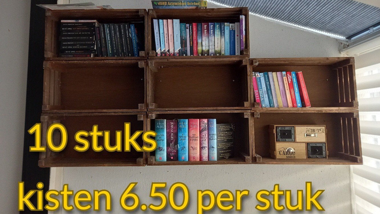 Decoratieve houten kistjes - 10 stuks, Ophalen