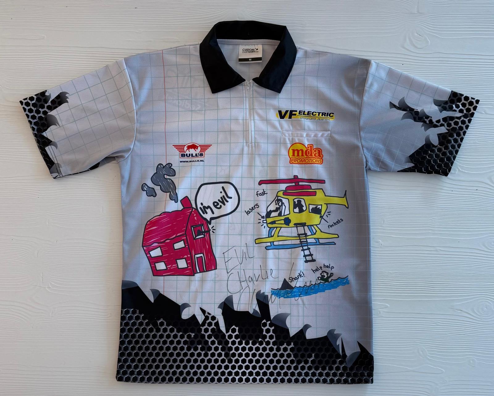 Gesigneerd dartshirt Karel Sedlacek (M) zonder COA, Verzenden, Zo goed als nieuw, Overige sporten, Shirt