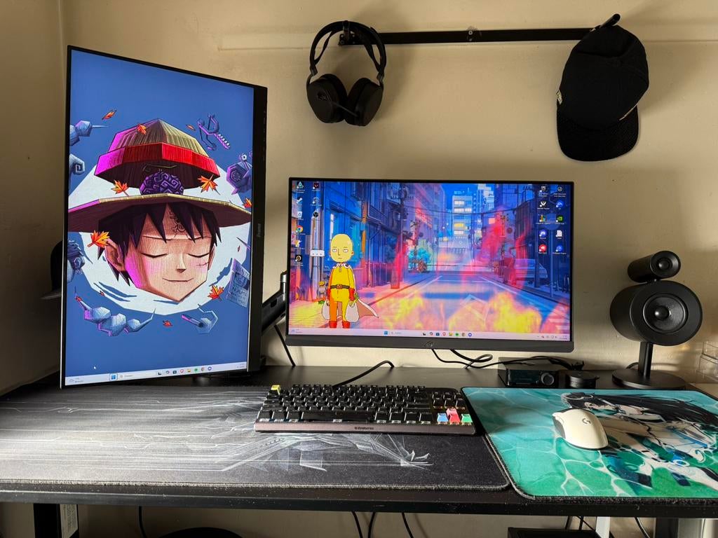 Complete high-end gaming pc set up, Computers en Software, Desktop Pc's, Zo goed als nieuw, 4 Ghz of meer, SSD, 32 GB, Met videokaart