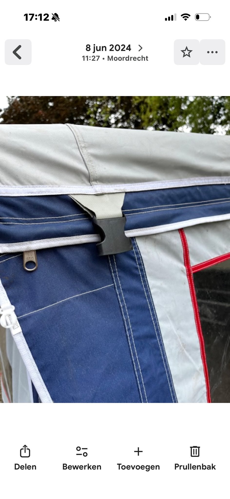 Complete walker voortent met 2-persoons binnentent, Caravans en Kamperen, Ophalen, Gebruikt, Overige merken