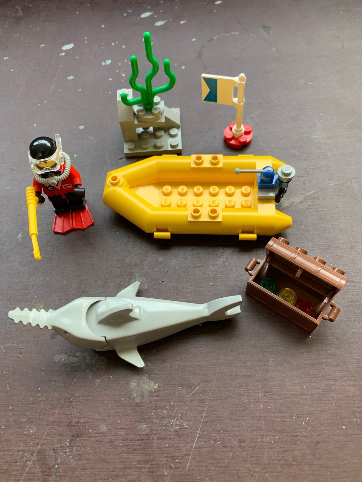 Lego System 6555 Sea Hunter Duikset met minifiguur, Ophalen of Verzenden, Gebruikt